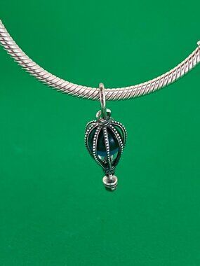 Pandora Blue Hot Air Balloon Travel Charm Sterling silver Charm